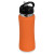 Бутылка спортивная из стали «Коста-Рика», 600 мл оранжевый/черный/серебристый