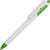 Ручка пластиковая шариковая «Роанок» белый/зеленый
