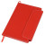 Блокнот A5 «Horsens» с шариковой ручкой-стилусом красный, серебристый