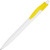Ручка пластиковая шариковая «Какаду» белый/желтый
