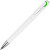 Ручка пластиковая шариковая «Локи» белый/зеленое яблоко/серебристый