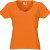 Футболка "Heavy Super Club" женская с V-образным вырезом оранжевый