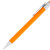 Ручка пластиковая шариковая «Athens» оранжевый/серебристый матовый