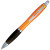 Ручка пластиковая шариковая «Nash» оранжевый/черный/серебристый