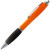 Ручка пластиковая шариковая «Nash» оранжевый/черный/серебристый