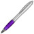 Ручка пластиковая шариковая «Nash» пурпурный/серебристый