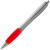 Ручка пластиковая шариковая «Nash» красный/серебристый