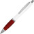 Ручка пластиковая шариковая «Nash» белый/красный/серебристый