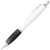 Ручка пластиковая шариковая «Nash» белый/черный/серебристый