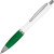 Ручка пластиковая шариковая «Nash» белый/зеленый/серебристый