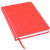 Ежедневник недатированный Bliss,  формат А5, в линейку красный