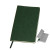 Бизнес-блокнот "Funky", 130*210 мм,  красный, зеленый форзац, мягкая обложка, блок-линейка зеленый, серый