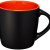 Керамическая чашка «Riviera» черный/оранжевый