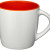 Керамическая чашка «Aztec» белый/оранжевый