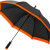Зонт-трость «Kris» черный/оранжевый