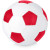 Футбольный мяч «Curve» белый/красный