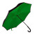 Зонт-трость "наоборот" ORIGINAL, пластиковая ручка, механический зеленый