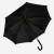 Зонт-трость BACK TO BLACK, пластиковая ручка, полуавтомат черный, зеленый
