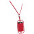 Картхолдер RFID со шнурком красный