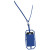 Картхолдер RFID со шнурком ярко-синий