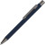 Ручка металлическая шариковая «Straight Gum» soft-touch с зеркальной гравировкой темно-синий