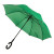 Зонт-трость HALRUM, пластиковая ручка, полуавтомат зеленый