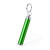 Брелок BIMOX с фонариком, зелёный, пластик, 8,5*d-1,4см зеленый