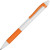 Ручка пластиковая шариковая «Centric» белый/оранжевый