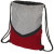 Спортивный рюкзак-мешок серый/красный