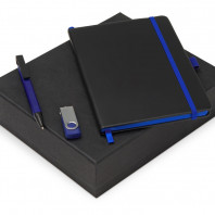 Подарочный набор «Q-edge» с флешкой, ручкой-подставкой и блокнотом А5
