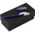 Подарочный набор «Uma Memory» с ручкой и флешкой синий, серебристый, белый