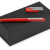 Подарочный набор Skate Mirror с ручкой и флешкой красный/серебристый