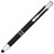 Ручка-стилус металлическая шариковая «Moneta» с анодированным покрытием черный/серебристый