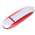 USB 2.0- флешка промо на 4 Гб овальной формы красный