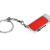 USB 2.0- флешка на 64 Гб с выдвижным механизмом и мини чипом серебристый/красный
