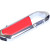 USB 2.0- флешка на 8 Гб в виде карабина красный/серебристый