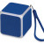 Портативная колонка «Cube» с подсветкой синий