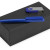 Подарочный набор Qumbo с ручкой и флешкой синий/серебристый