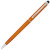 Ручка пластиковая шариковая «Valeria» оранжевый/серебристый