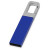 USB-флешка на 16 Гб «Hook» с карабином синий/серебристый