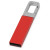 USB-флешка на 16 Гб «Hook» с карабином красный/серебристый
