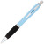 Ручка металлическая шариковая «Nash» прорезиненная голубой/черный/серебристый