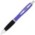 Ручка металлическая шариковая «Nash» прорезиненная пурпурный/черный/серебристый