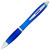 Ручка пластиковая шариковая «Nash» перламутровая ярко-синий/серебристый