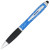 Ручка-стилус пластиковая шариковая «Nash» крапчатая синий/черный/серебристый