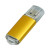 USB 2.0- флешка на 32 Гб с прозрачным колпачком золотистый