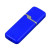 USB 2.0- флешка на 64 Гб с оригинальным колпачком синий