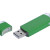 USB 2.0- флешка промо на 32 Гб прямоугольной классической формы зеленый