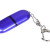 USB 2.0- флешка промо на 16 Гб каплевидной формы синий