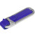 USB 2.0- флешка на 32 Гб с массивным классическим корпусом синий/серебристый
